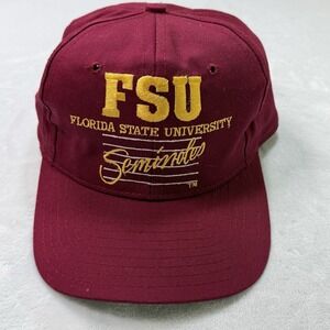 Vintage FSU Florida State Seminoles Snapback Hat Signature Designer Award 90s